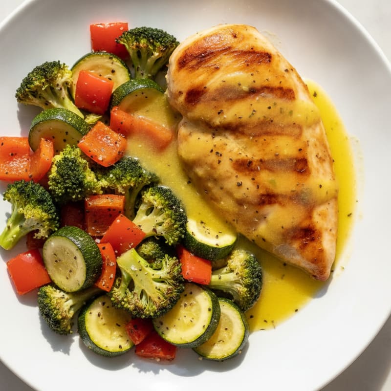 Grilled Chicken with Roasted Vegetables