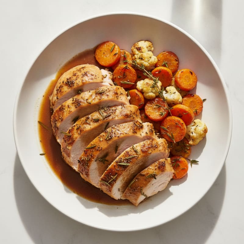 Herb-Roasted Turkey Breast with Pan Gravy