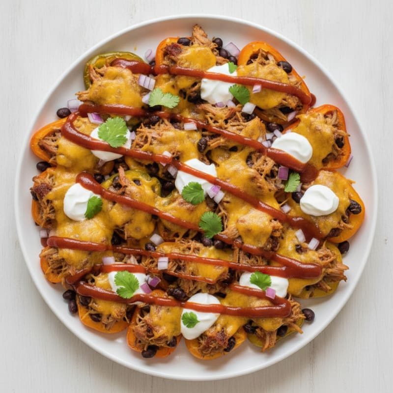 BBQ Pulled Pork Nacho Platter