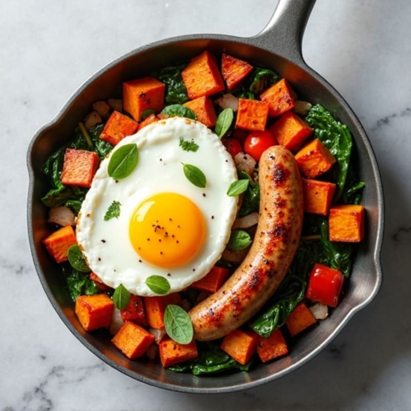 Protein-Packed Sweet Potato Hash Breakfast Skillet