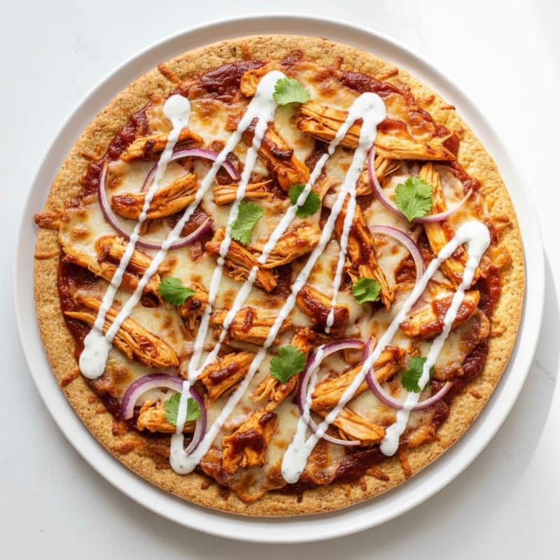 Crispy BBQ Ranch Chicken Pizza