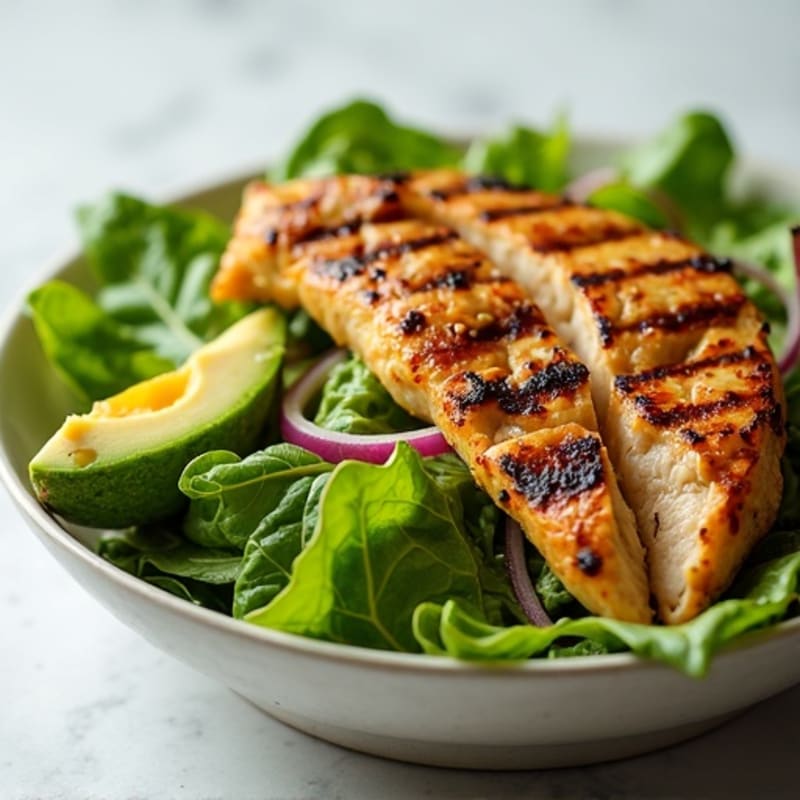 Grilled Chicken Salad with Mixed Greens and Balsamic Vinaigrette