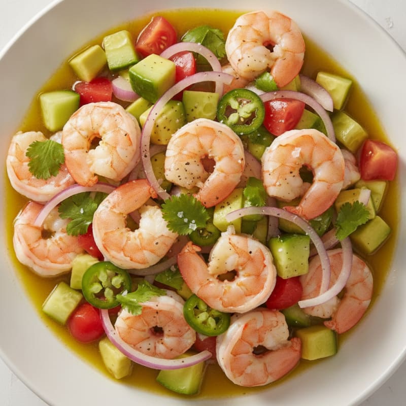 Shrimp Avocado Ceviche with Citrus Marinade