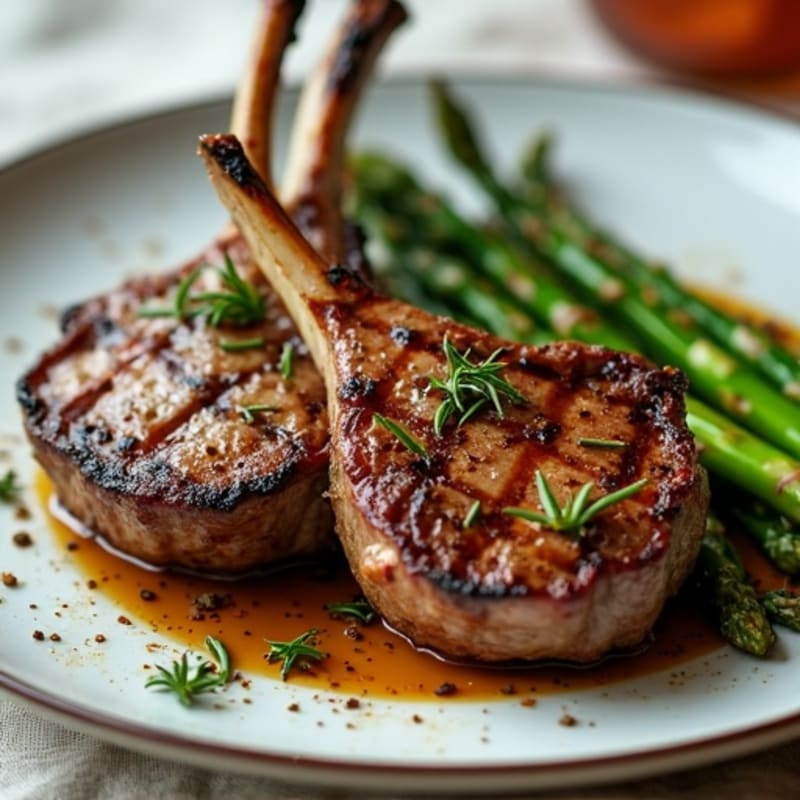 Rosemary-Thyme Grilled Lamb Chops