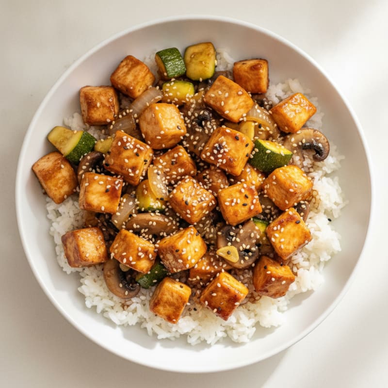 Hibachi Chicken and Vegetable Bowl