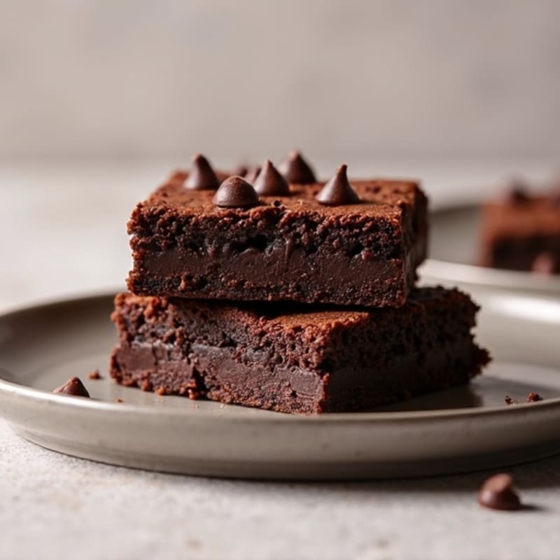 Fudgy Dark Chocolate Protein Brownies