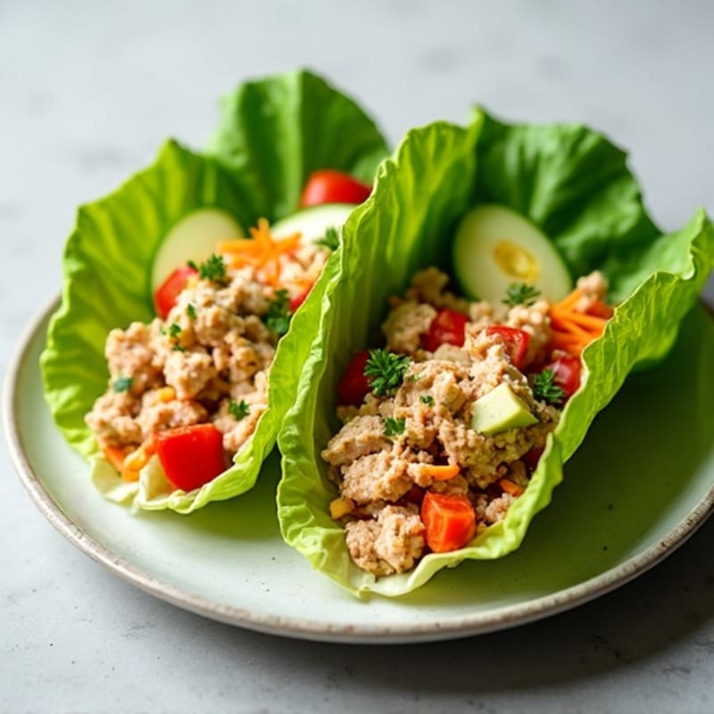 Spicy Tuna Fresh Lettuce Wraps