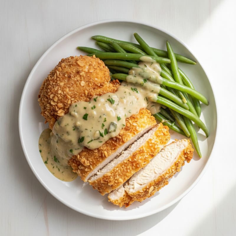 Buttermilk Fried Chicken with Creamy Gravy