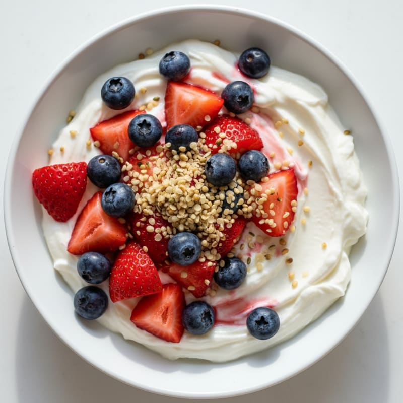 Creamy Greek Yogurt Protein Bowl with Mixed Berries