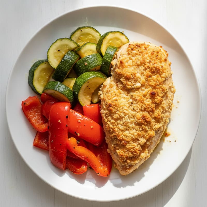 Herb-Crusted Chicken with Roasted Vegetables