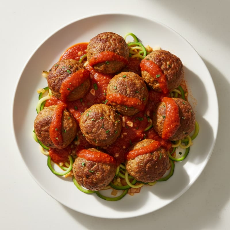 Classic Beef Meatballs with Marinara