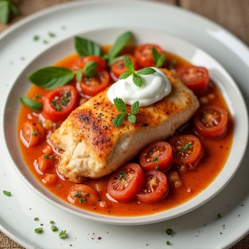 Spiced Chicken with Creamy Tomato Sauce