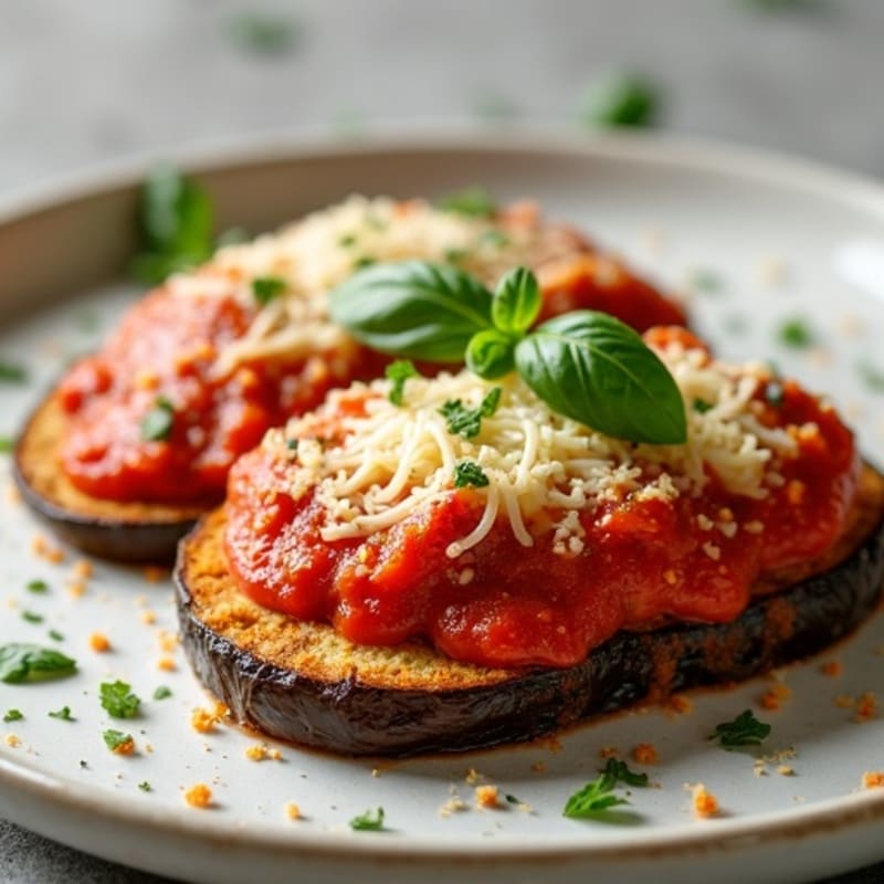 Crispy Baked Eggplant Parmesan with Fresh Herbs
