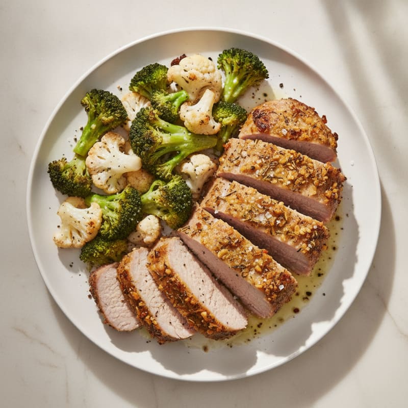 Garlic Herb Roasted Pork Loin