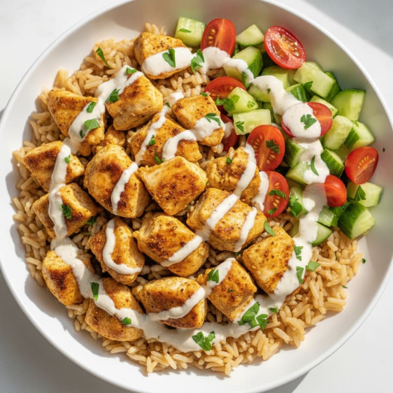 Chicken Shawarma Rice Bowl