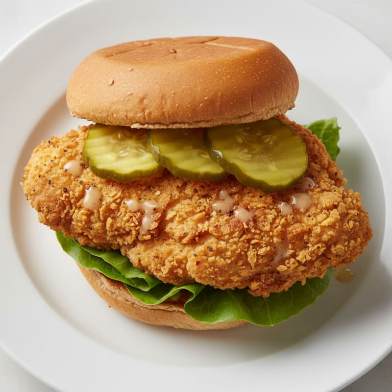 Buttermilk Fried Chicken Sandwich with Pickles