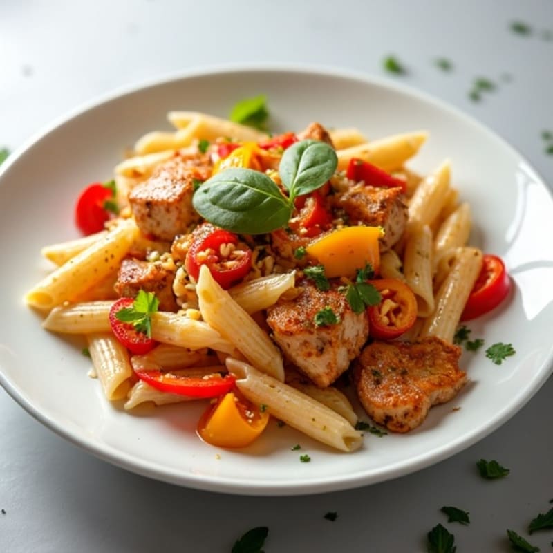 Creamy Cajun Chicken Pasta with Bell Peppers