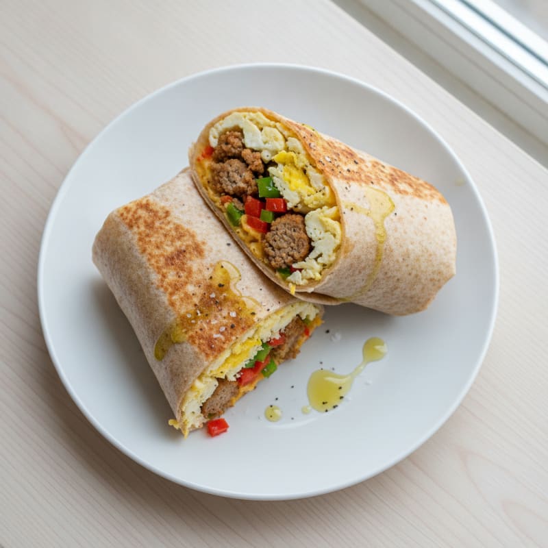 Sausage Egg and Cheese Burrito
