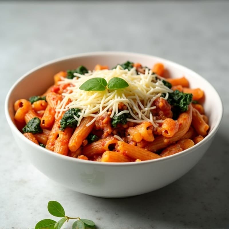 Protein-Packed Turkey and Spinach Baked Ziti