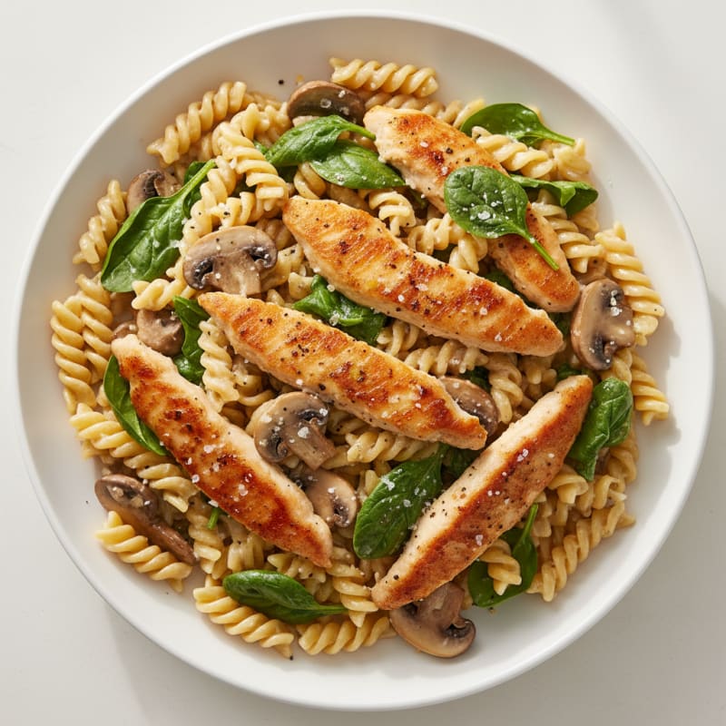 Creamy Garlic Chicken Alfredo Pasta