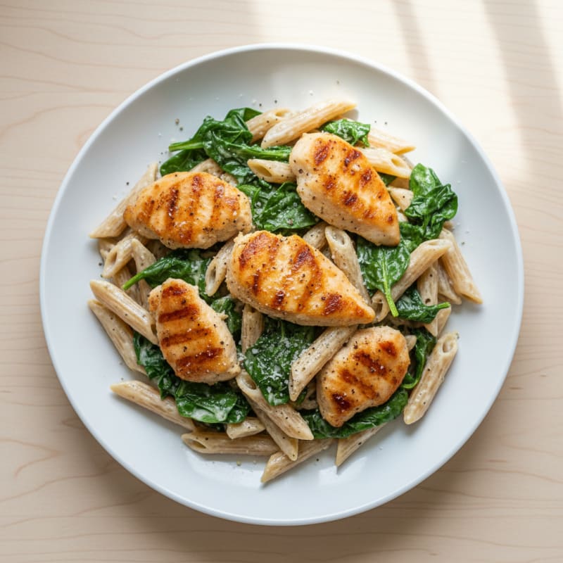 Garlic Parmesan Chicken Alfredo Pasta