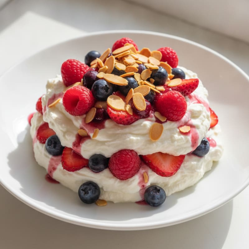 High-Protein Yogurt Parfait with Fruit and Whey Protein