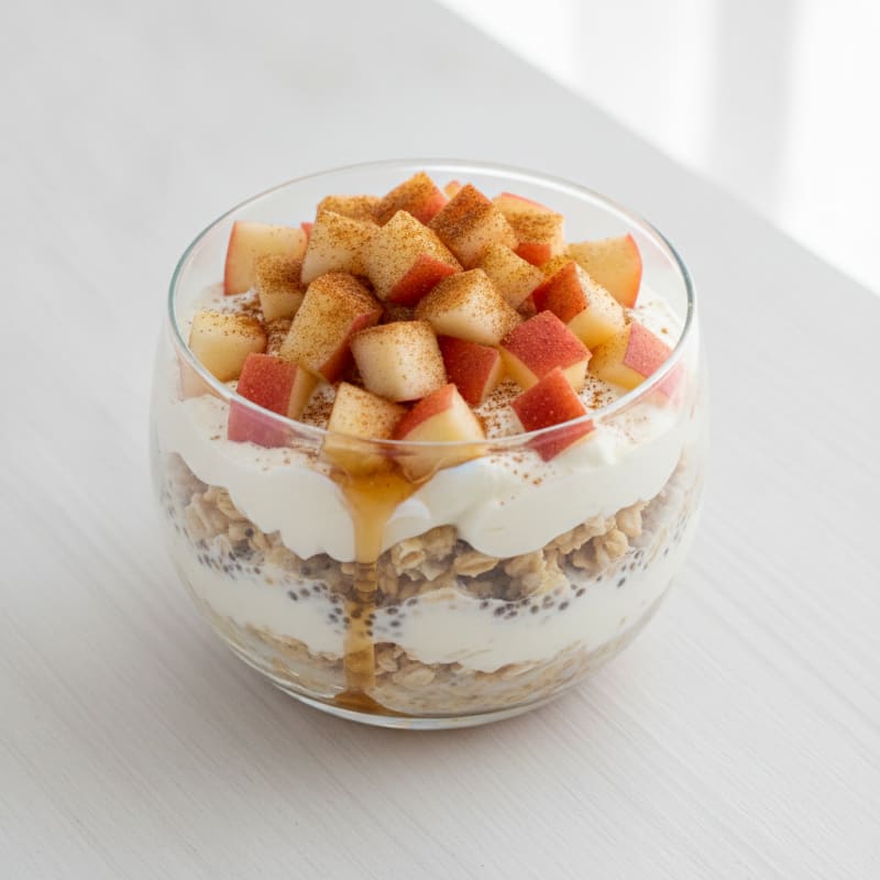 Apple Cinnamon Overnight Oats Parfait