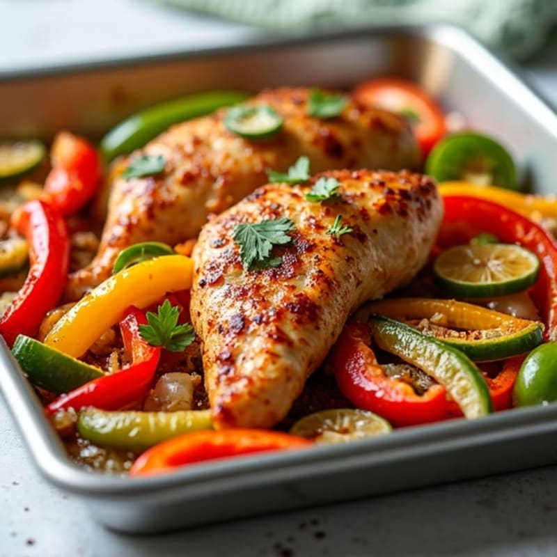 Sheet Pan Chicken Fajitas