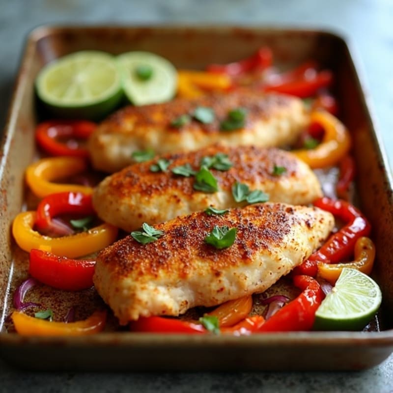 Sheet Pan Chicken Fajitas
