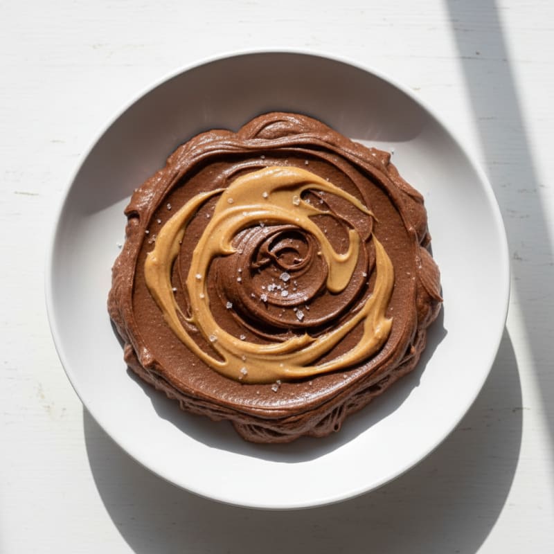 Creamy Chocolate Protein Mousse with Almond Butter
