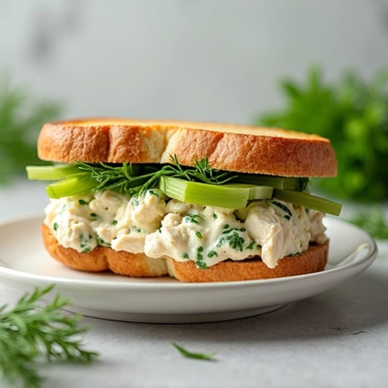 Creamy Herb Chicken Salad Sandwich