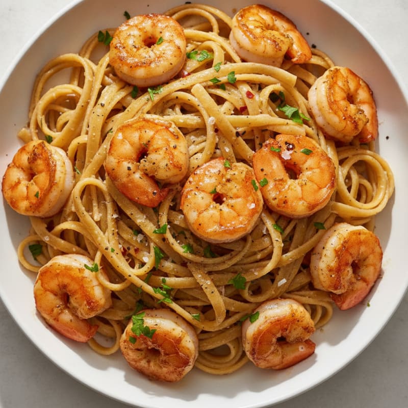 Garlic Butter Shrimp Scampi Pasta