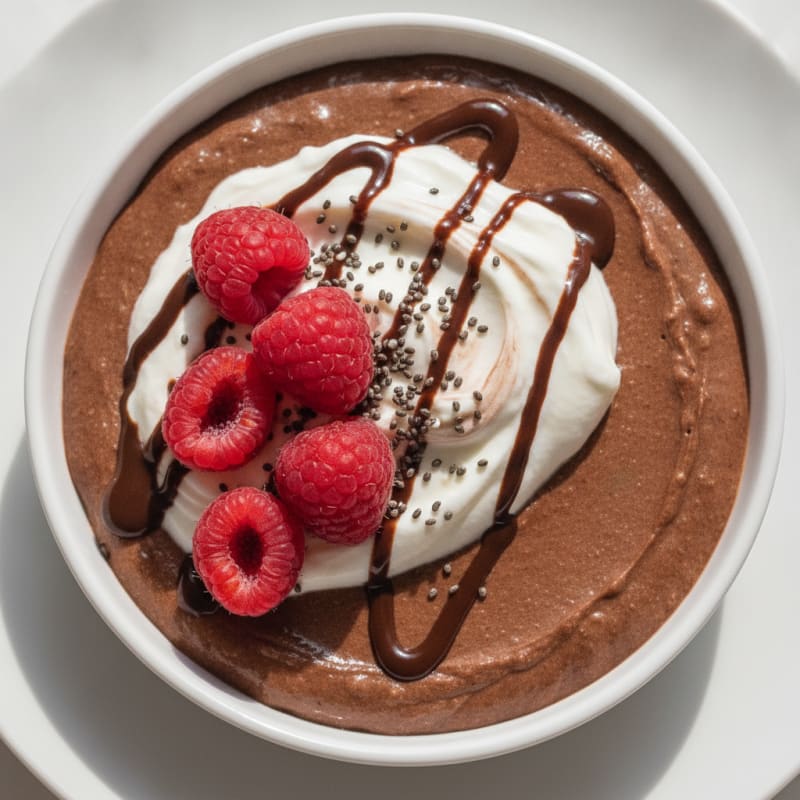 Silky Chocolate Protein Pudding with Greek Yogurt