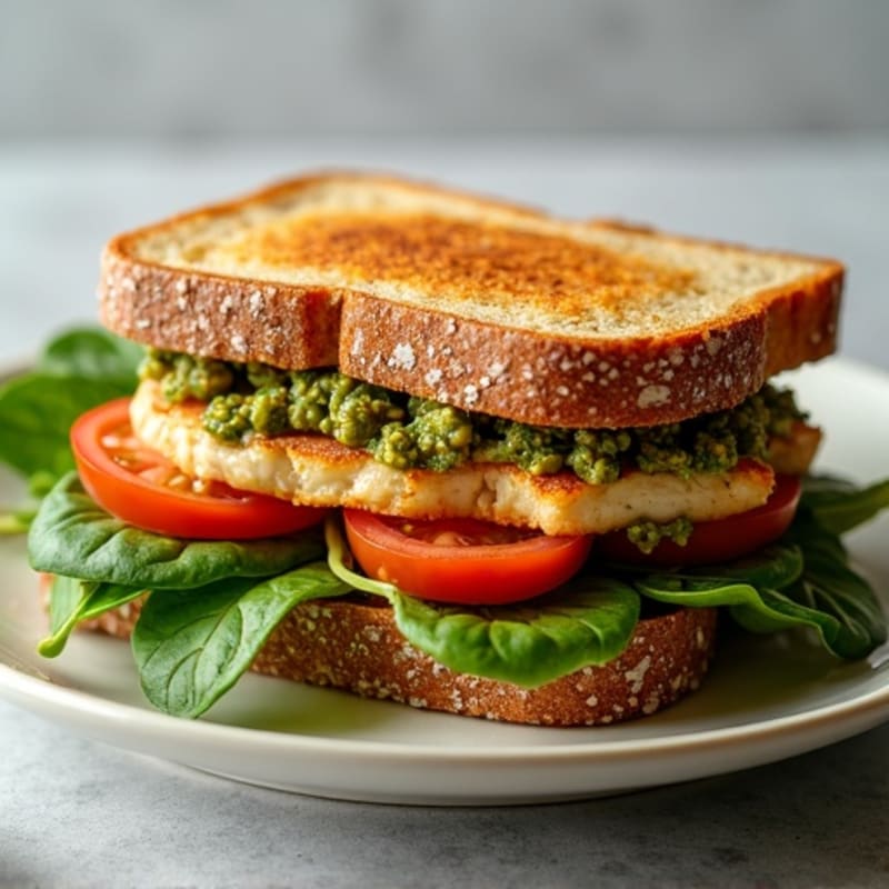 Grilled Chicken Pesto Sandwich