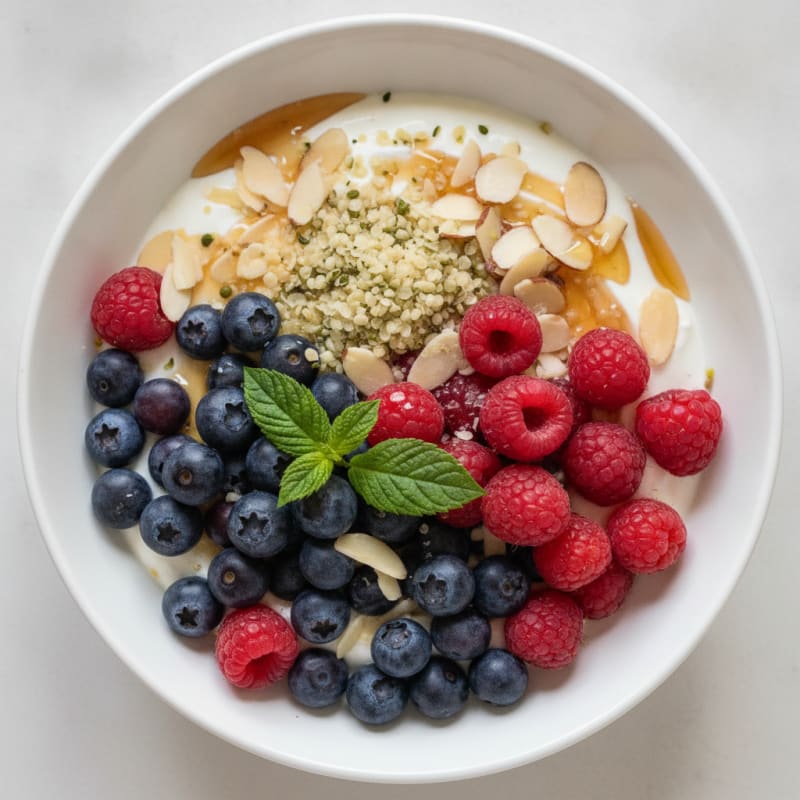 Greek Yogurt with Mixed Berries