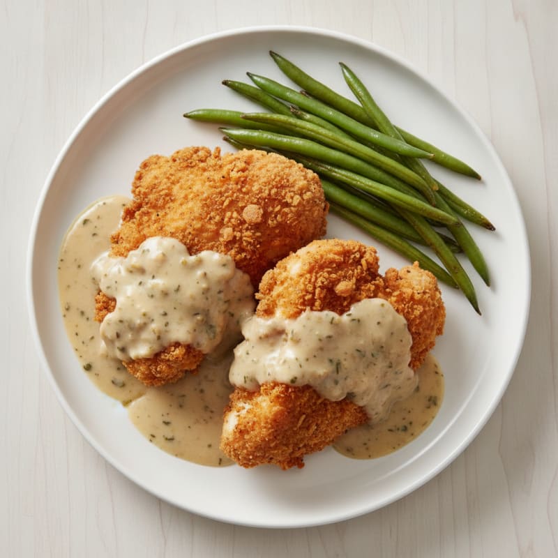Buttermilk Fried Chicken with Creamy Gravy