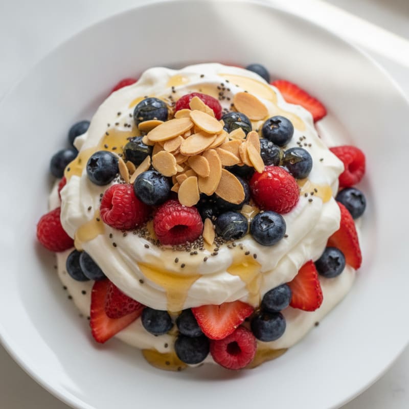 Creamy Greek Yogurt Protein Parfait with Berries