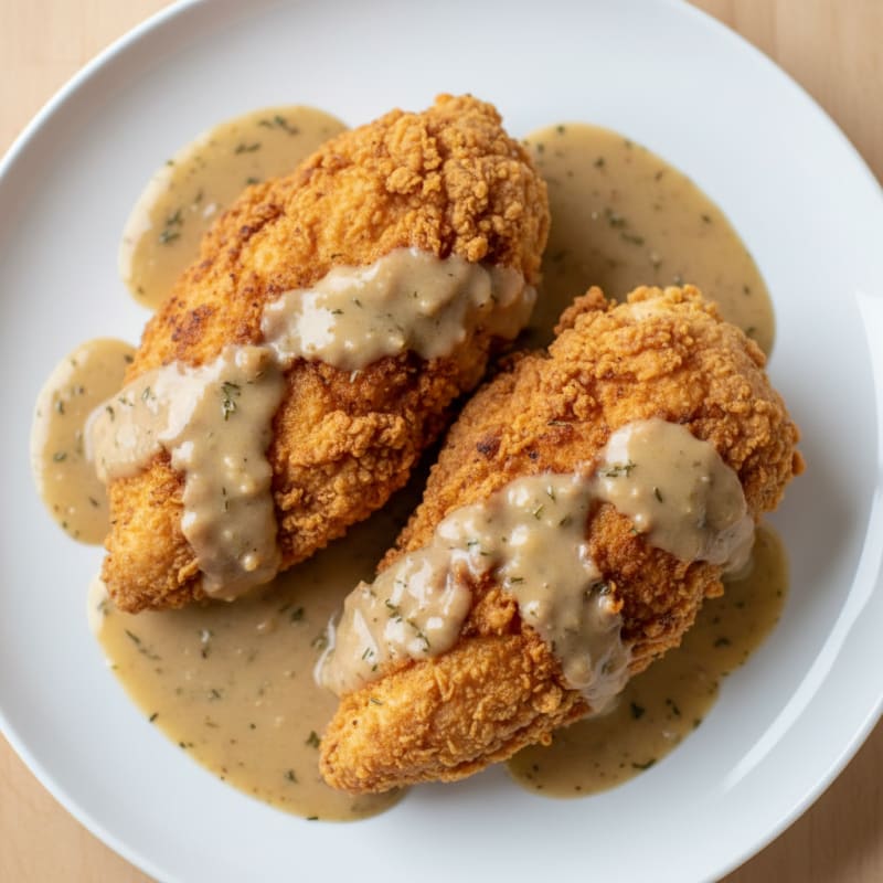 Buttermilk Fried Chicken with Creamy Gravy