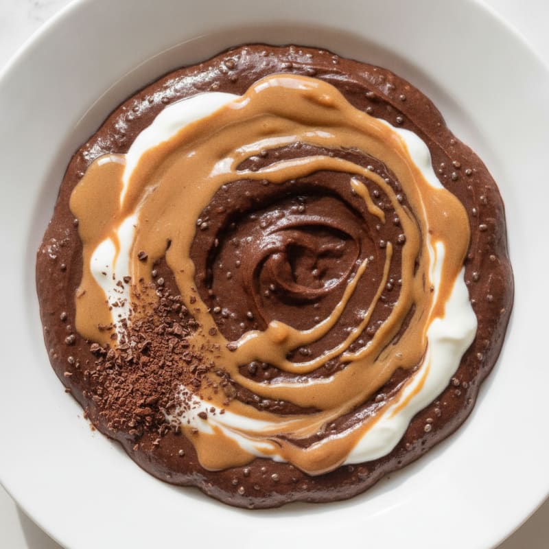 Silky Chocolate Protein Pudding with Greek Yogurt