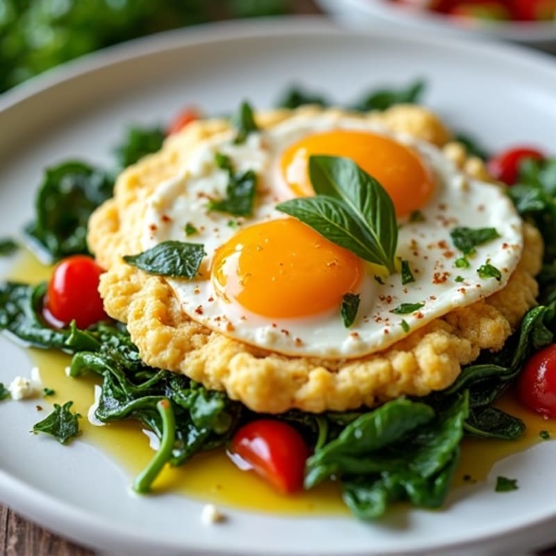 Protein-Packed Spinach and Feta Egg White Scramble