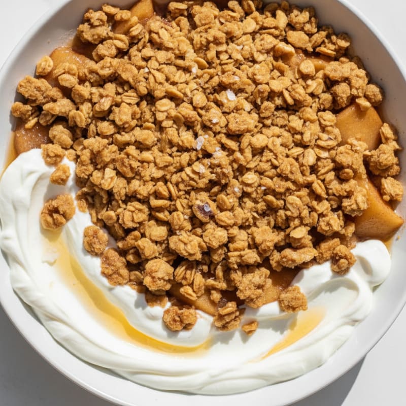 Baked Apple Crumble with Cinnamon Streusel