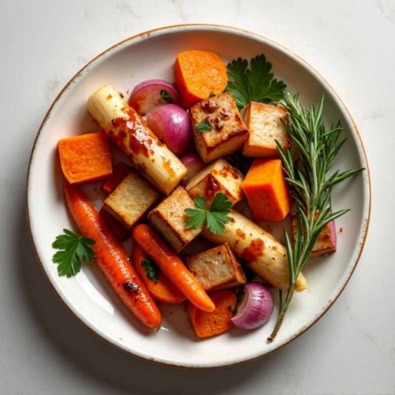 Maple-Glazed Roasted Root Vegetable Medley