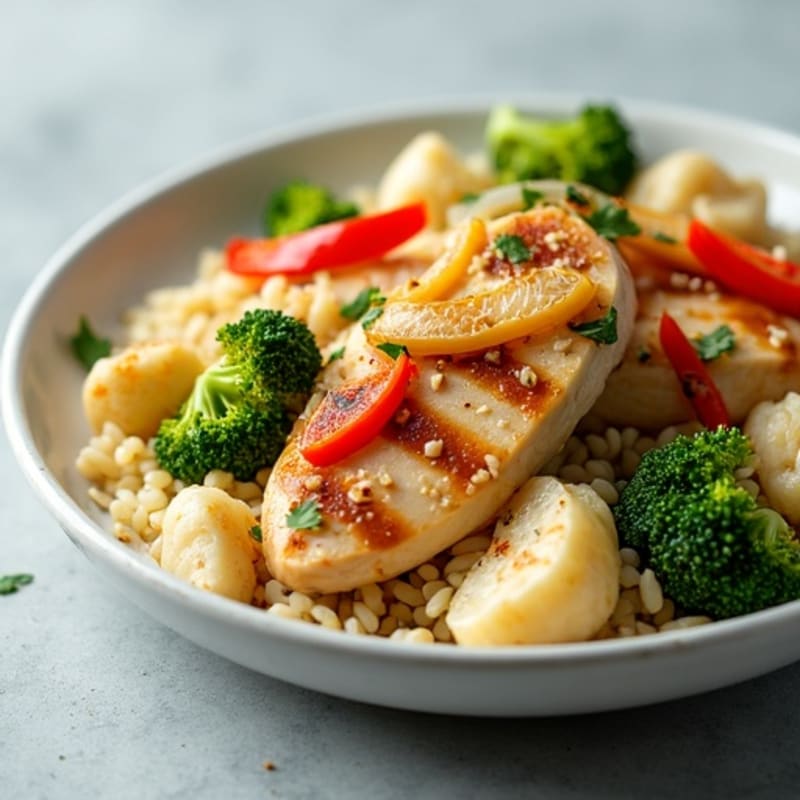 Cauliflower Rice Chicken Stir-Fry