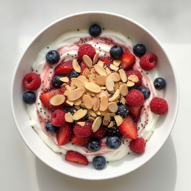 Creamy Greek Yogurt Protein Parfait with Mixed Berries