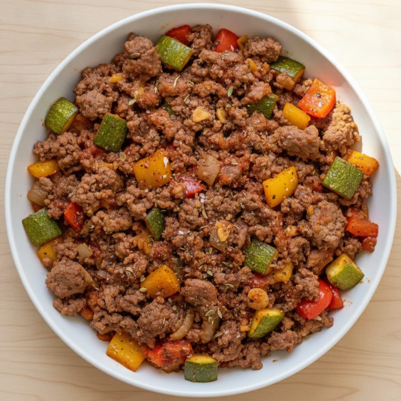 Ground Beef and Vegetable Skillet
