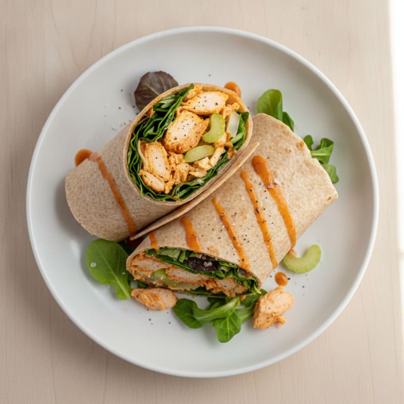 Buffalo Ranch Chicken Salad Wrap