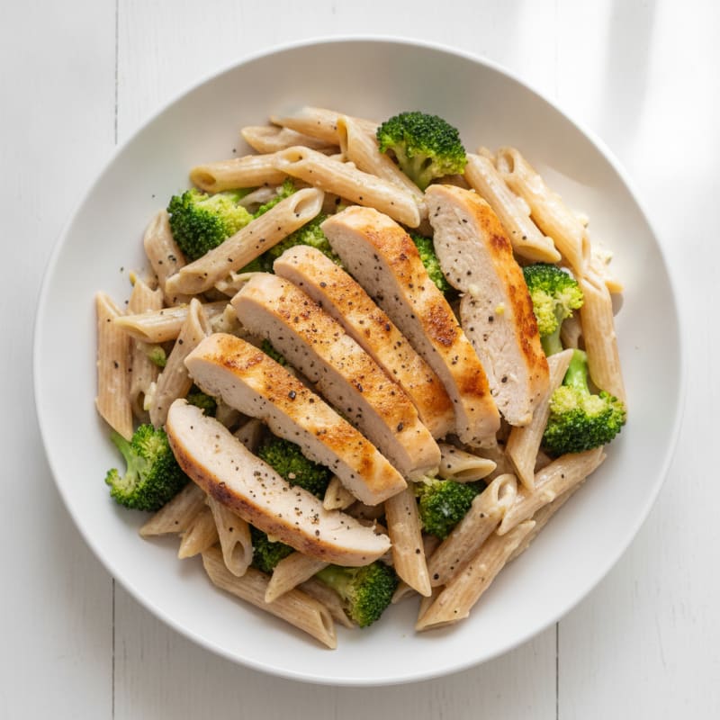 Garlic Parmesan Chicken Alfredo Pasta
