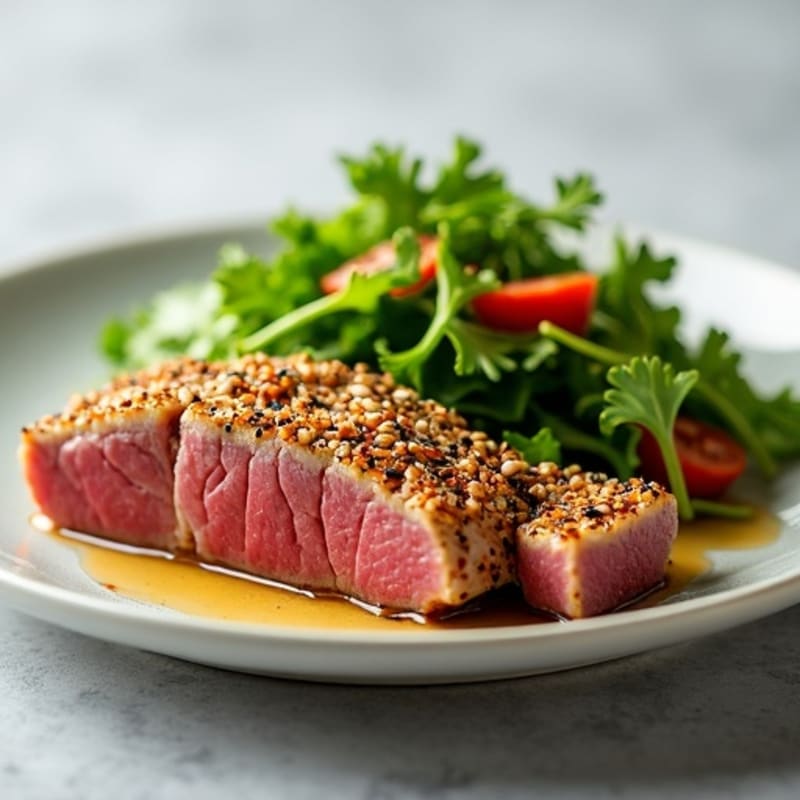 Sesame-Crusted Seared Ahi Tuna