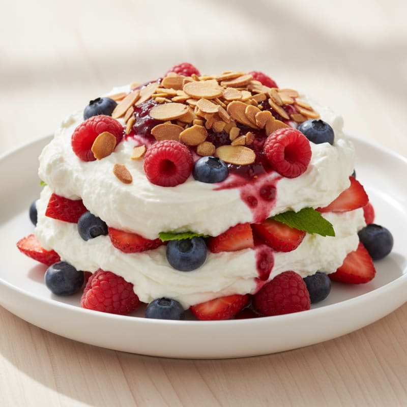 Greek Yogurt Protein Parfait with Mixed Berries