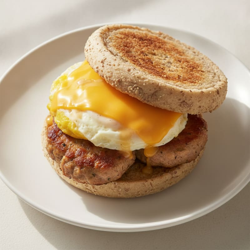 Sausage Egg and Cheese Muffin